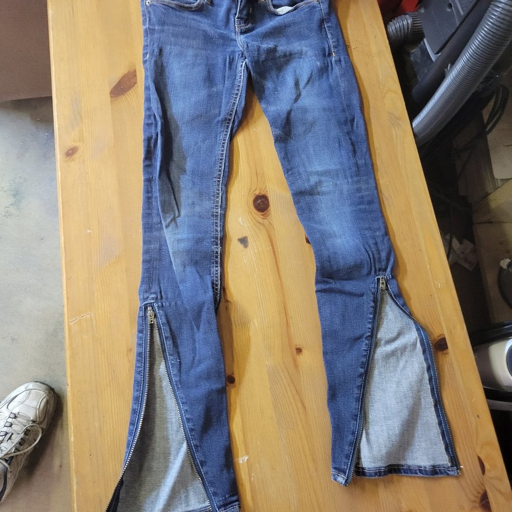 Hollister Boot leg with Zippers